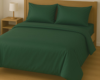 Простирадло Сатин DARK GREEN