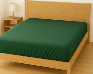 Простынь Сатин DARK GREEN
